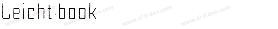 Leicht book字体转换